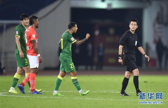 中超|中超：北京中赫国安平广州恒大淘宝