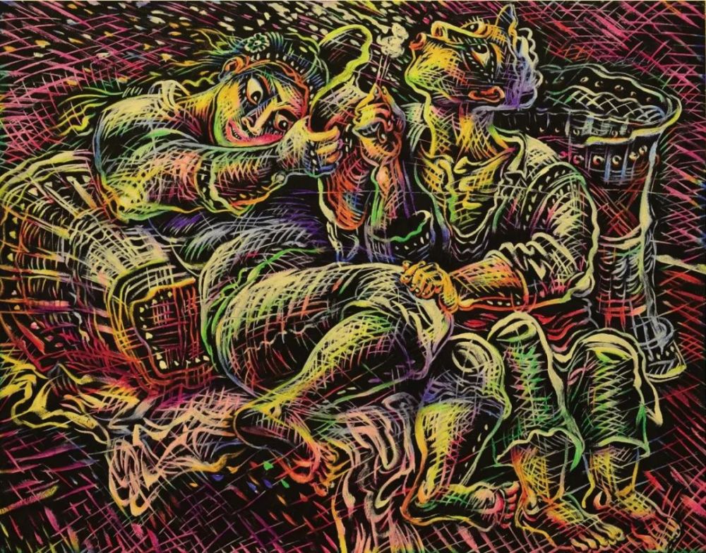 《蒲公英》 罗中立 布面油画 250×200cm