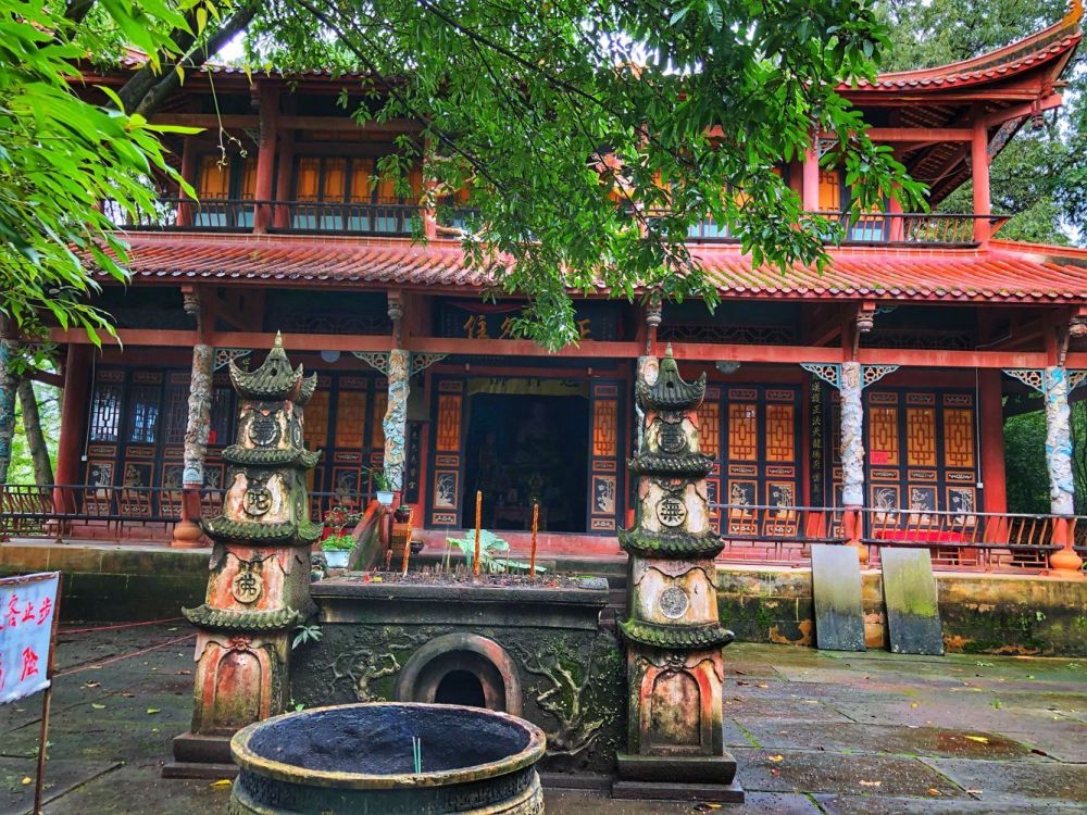游成都烟霞湖访山林深处的古刹观音寺僻静清幽如世外桃源