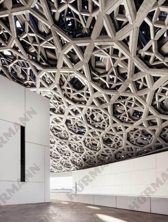 建筑视界光之雨穹顶设计阿布扎比卢浮宫