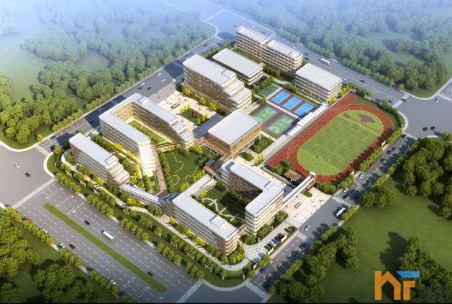 赣江新区中学位于江西省南昌经济技术开发区,其初中部位于云盖东路