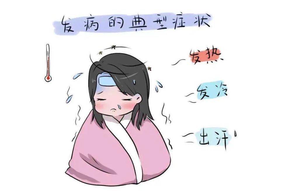 典型症状是突发性寒战,高热,继之大量出汗疟疾主要在非洲,美洲,亚洲的