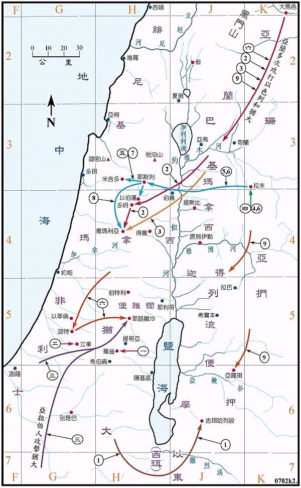 古代迦南地图图片