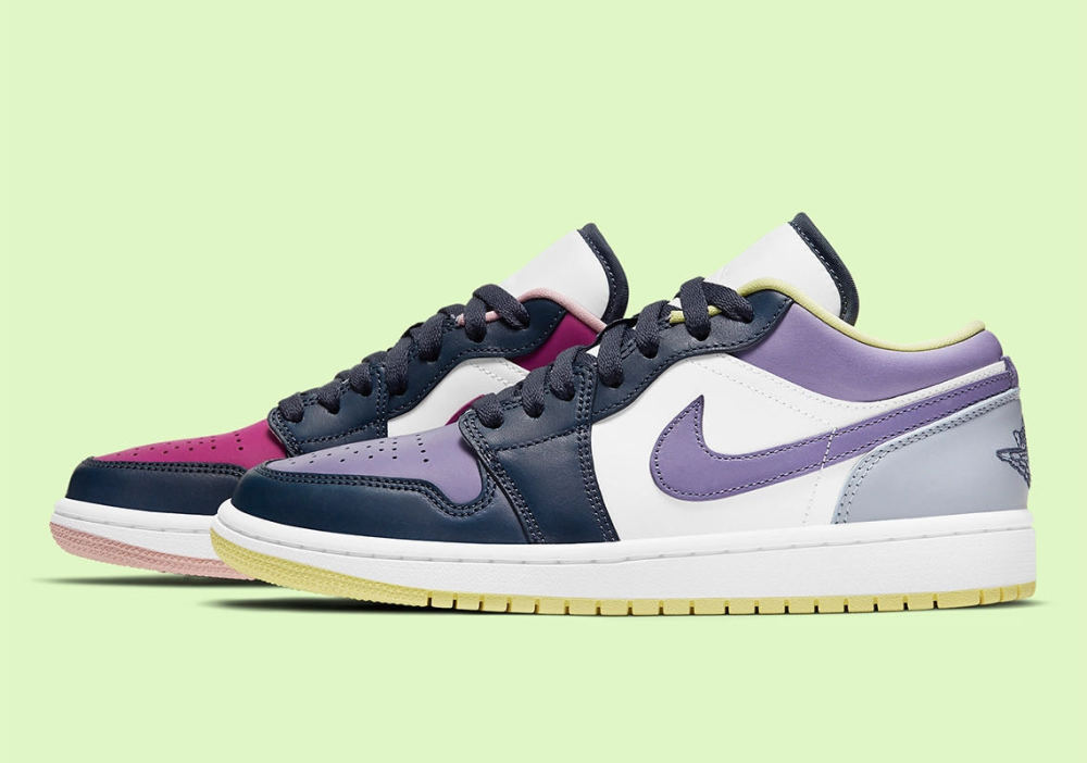 鸳鸯粉紫配色 aj1 low向dunk看齐?_腾讯新闻