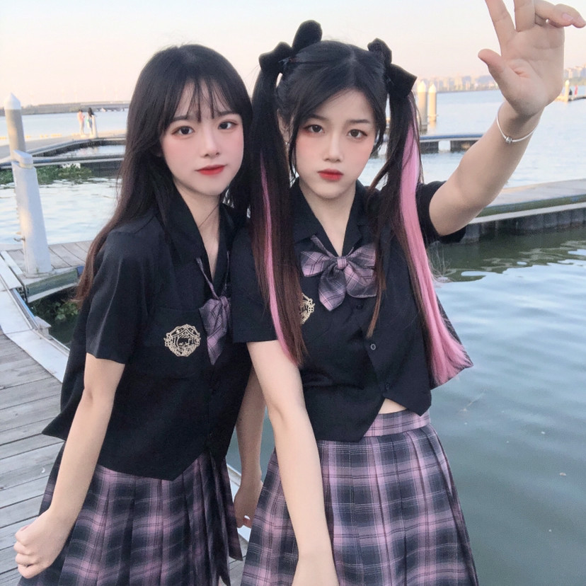 jk日常闺蜜双子拍照姿势分享