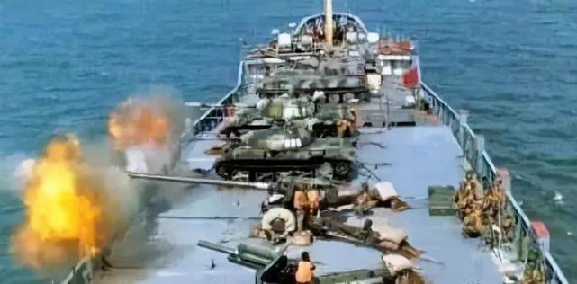 1996年台海危机尴尬状况 由于火力不足 坦克大炮都被拉上船 腾讯网