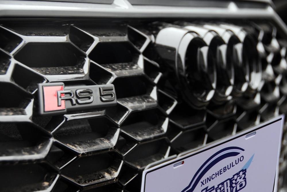 内部为高亮的蜂窝状装饰,甚至于奥迪车标也经过高亮处理,看起来满满的