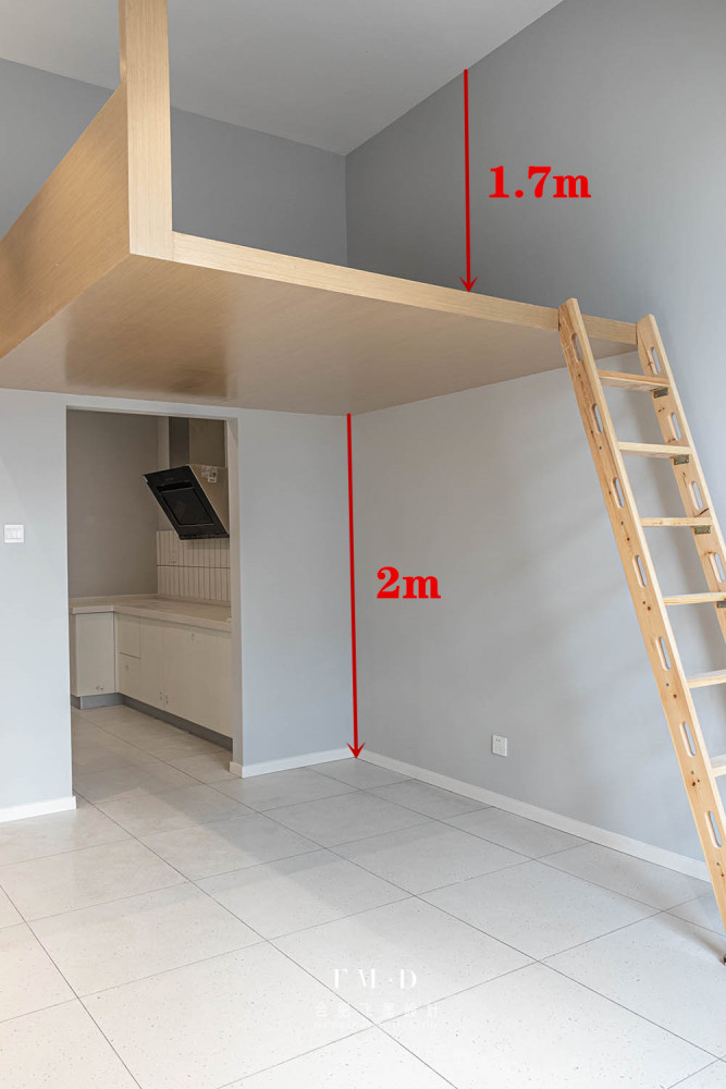 層高3米5以上的小戶型,學學這3戶業主,臥室挑空2米搭懸空床