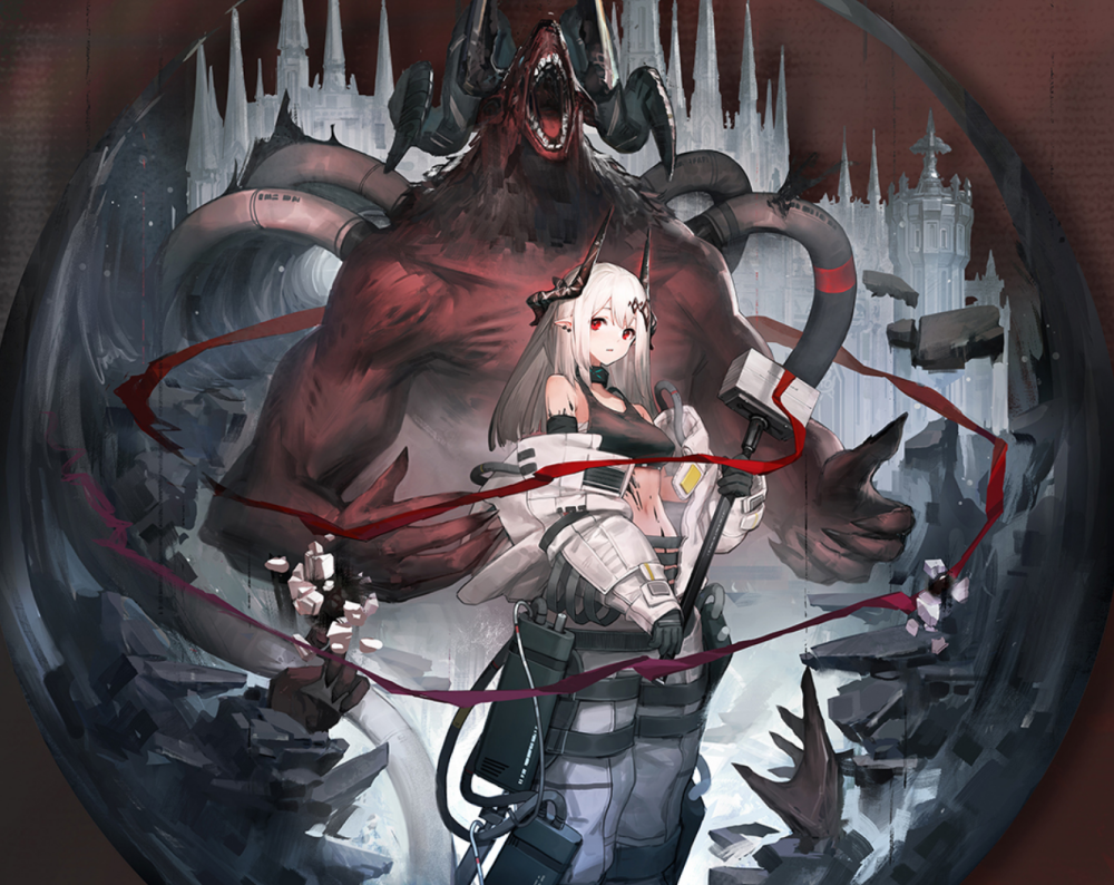 明日方舟:泥岩高清预览,战场上摸鱼的不少,但你这也太过分了!