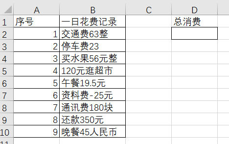 Excel公式应用技巧 文字和数字混合的单元格 如何求和 腾讯新闻