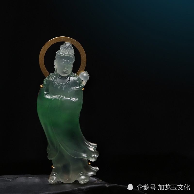 加龙翡翠作品——《站观音》鉴赏