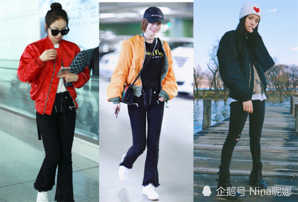 陈好独自游故宫真时髦,穿棒球衫配5cm松糕鞋,大红唇长发让人看心动