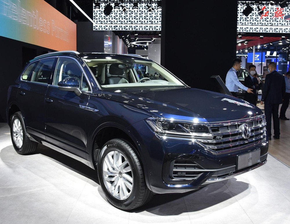 大众豪华suv20t8at新途锐真霸气