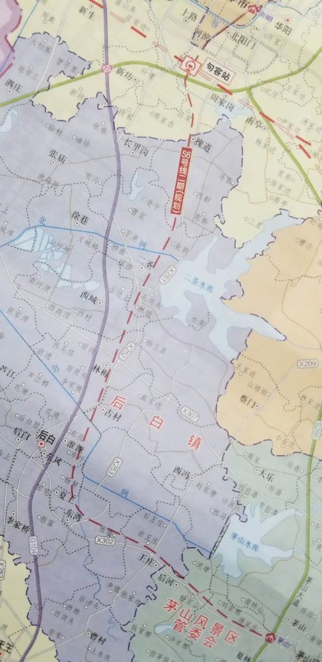 网友爆料宁句城际东延至茅山线路图.