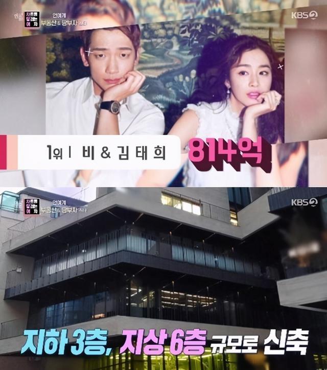 金泰熙|Rain金泰熙夫妇超越“楼后”全智贤，手持近五亿物业登上榜首