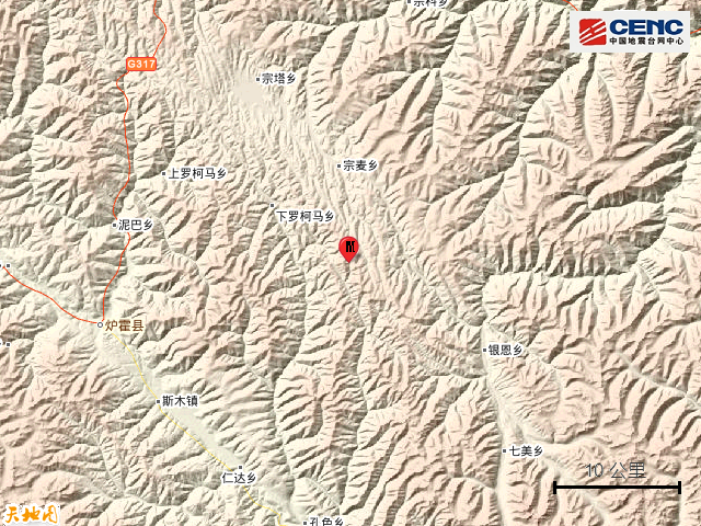 炉霍县|四川甘孜州炉霍县发生3.2级地震