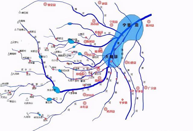 禹贡》中记载的九泽(大陆泽,雷夏泽,大野泽,彭蠡泽,云梦泽,震泽,菏泽