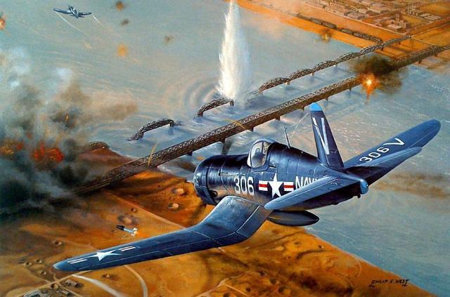 数千"金刚川桥"被毁|金刚川|朝鲜半岛|美国海军|海军陆战队|f4u战斗机