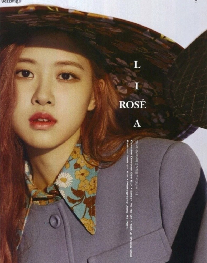 blackpinklisa和rose一同拍大片五花肉是真的