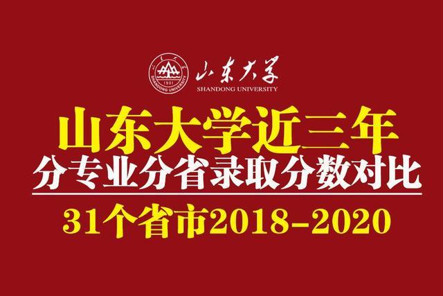 山东大学近三年分专业分省录取分数对比 31个省市18 对比 腾讯网