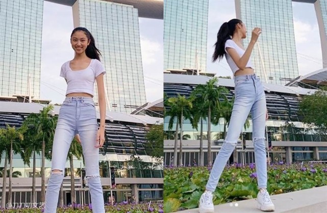 估计过不了两年,任晴佳的身高就会超过她身高180的爸爸,身高179的妈妈