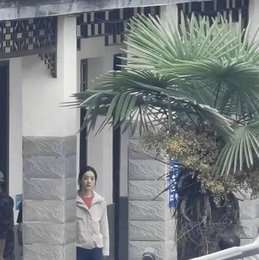 赵丽颖|赵丽颖罗晋同框拍戏，颖宝穿果绿色上衣笑容温婉，罗晋超帅