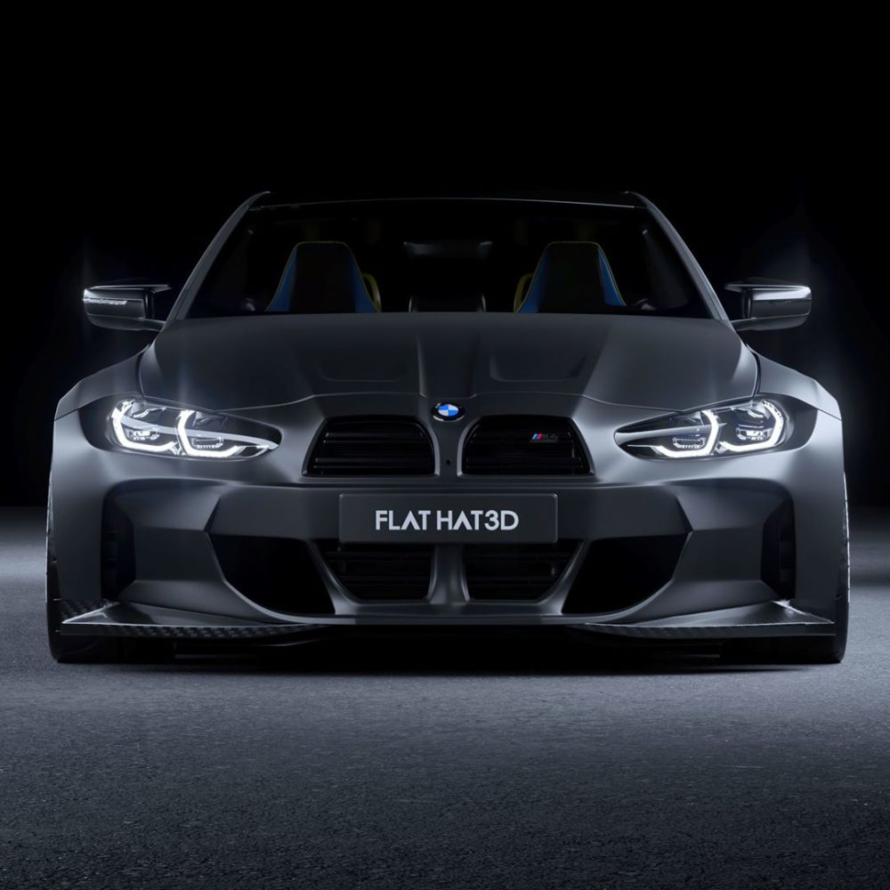 宝马m系列改装,宝马m4轿跑车,粗暴的宽体套件