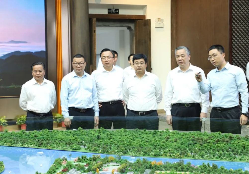 市政府副市长温向芳,梅州市政府副市长,梅县区委书记吴泽桐参加调研