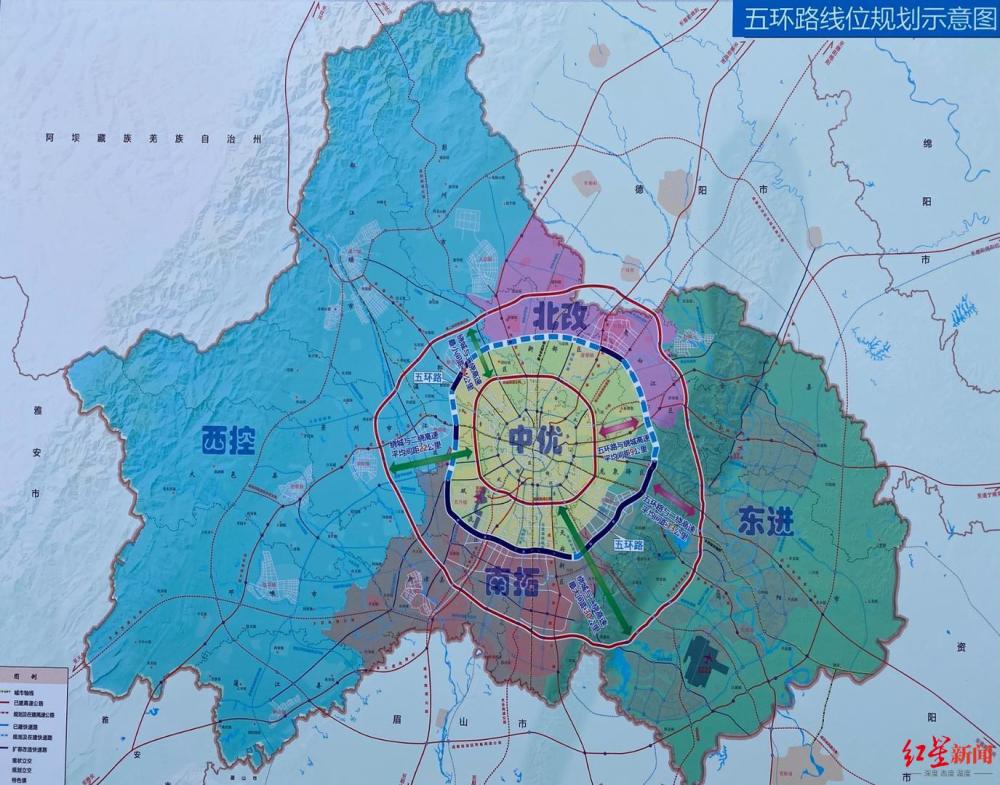 成都五环路来了预计2023年前全线完工