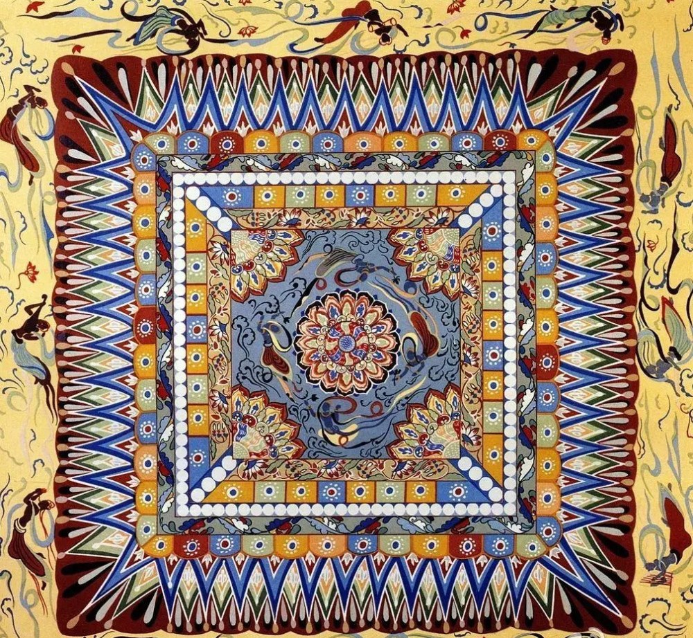 莫高窟|天花板的艺术：敦煌莫高窟藻井