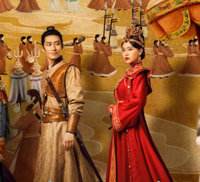 燕云台首发海报唐嫣窦骁背靠背贴脸杀成亮点眼神好甜