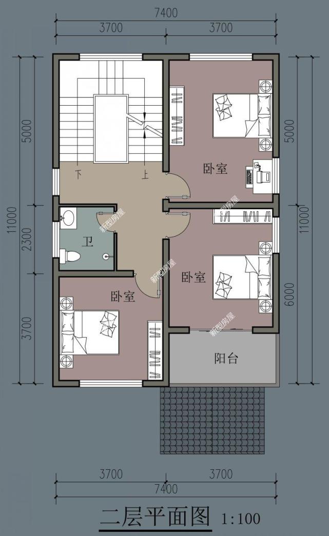 農村自建房開間7米進深13米,該怎麼設計?