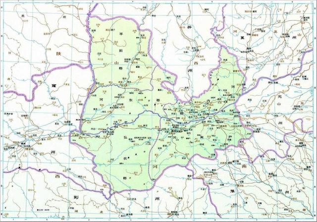 河内郡属于司隶州管辖,但地理位置非常重要,大部分地盘在黄河以北