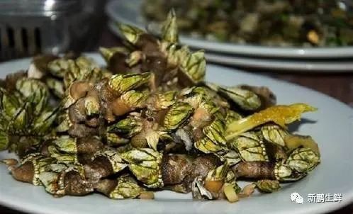 鬼爪螺 也叫狗爪螺, 是藤壶的一种,看上去像外星生物,直接剥开黑色的