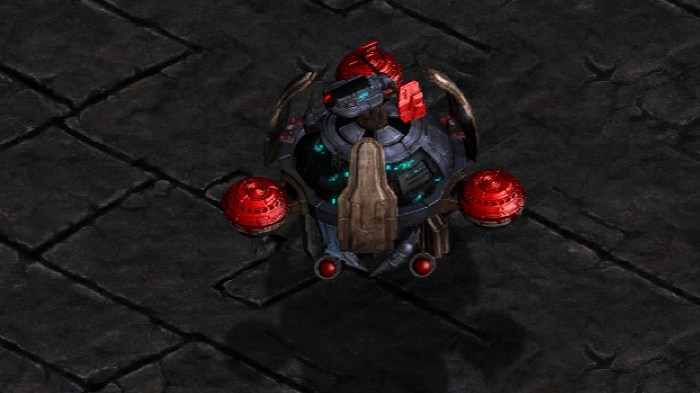 个兵种相互搭配了,我这里用的怨灵战机 攻城坦克 歌利亚机器人 科学船