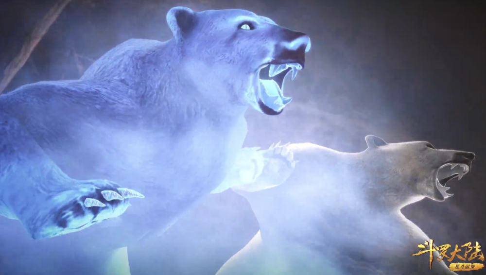 有意思的,在奥斯卡成功复制浩特的能力后,跟浩特同时用出的魔熊真身