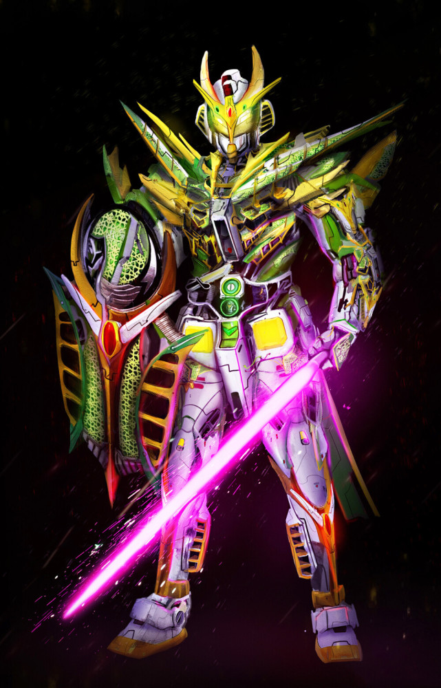 假面骑士同人图时王驾驭逢魔之力魔皇化身魔龙降临压迫感十足