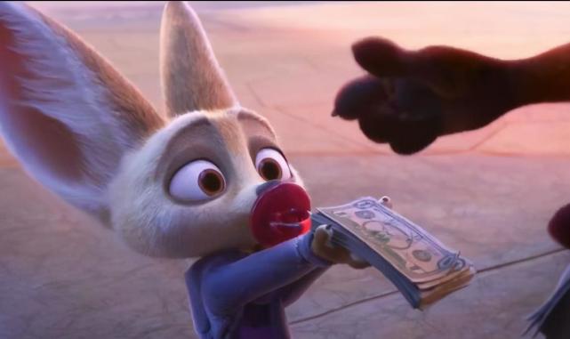 《疯狂动物城》的话,你是否还记得里面有一只大耳朵的小狐狸?