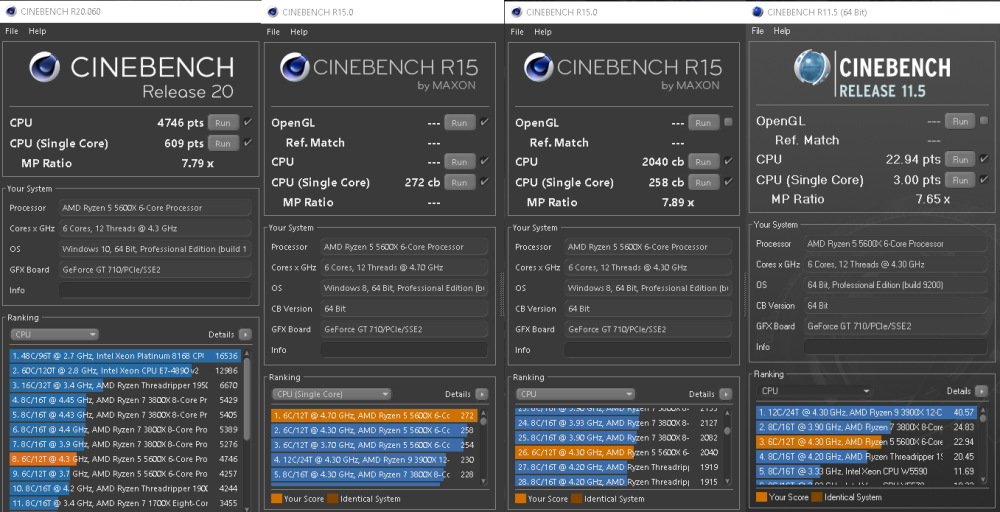 amd锐龙5600x性能测试超i510600k持平3700x