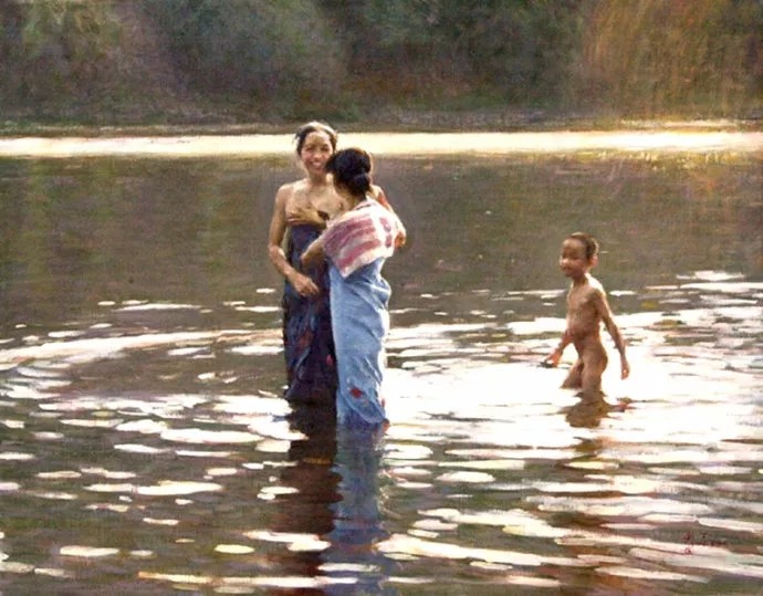 油画|画出女子的纯净和活力，尚丁的油画颇有韵味