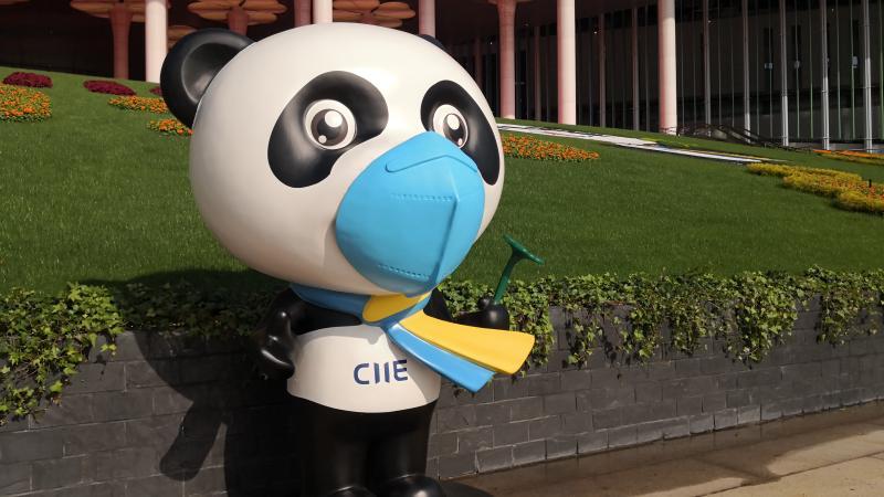 熊猫进宝也戴上了口罩