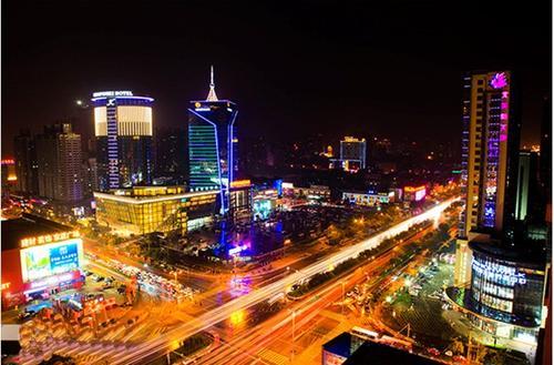 沧州华北商厦夜景图片