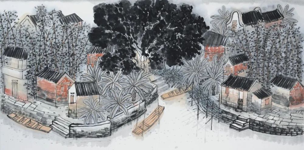 古祠深处桃花源,岭南山水见品格