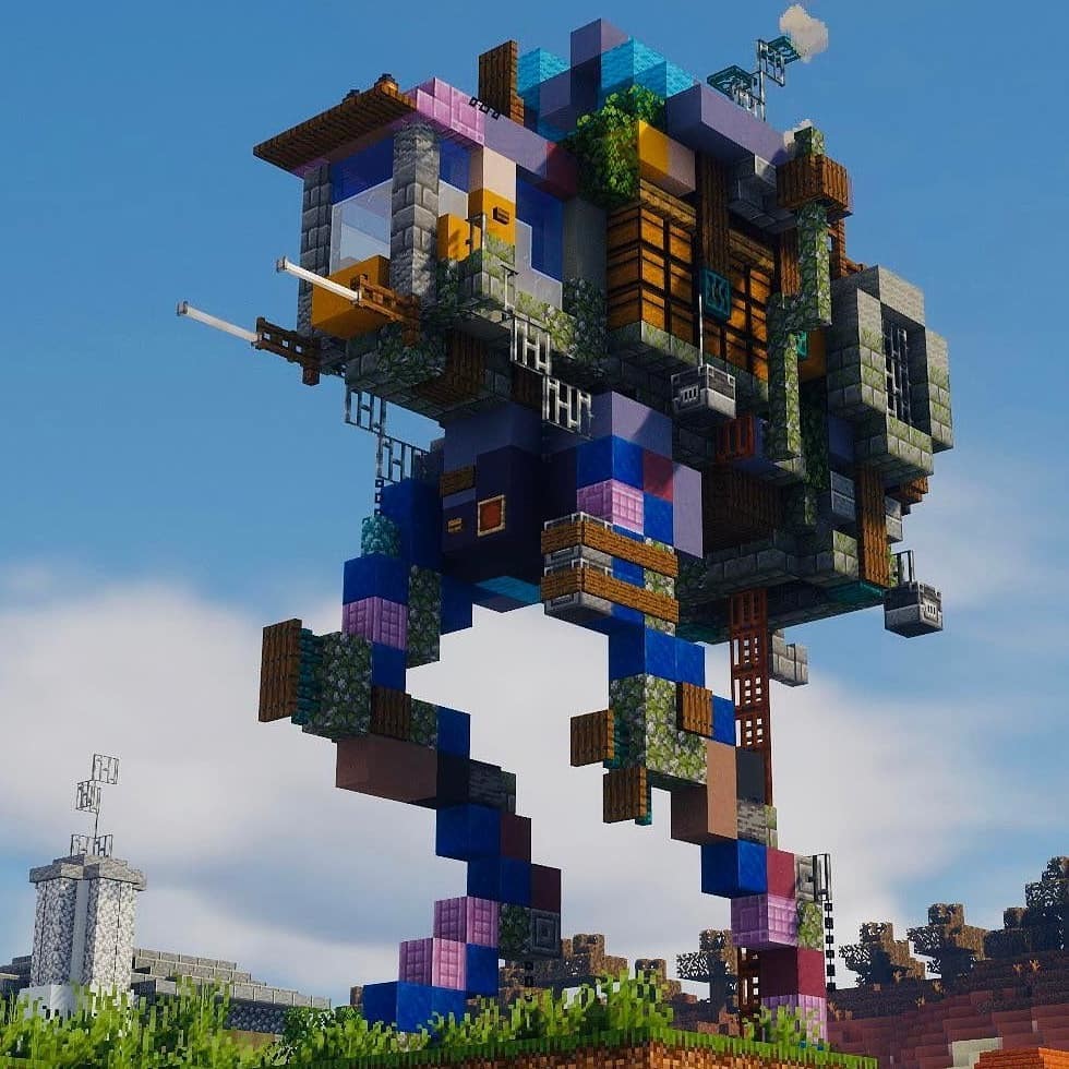 我的世界每日神建筑:巨龙头骨