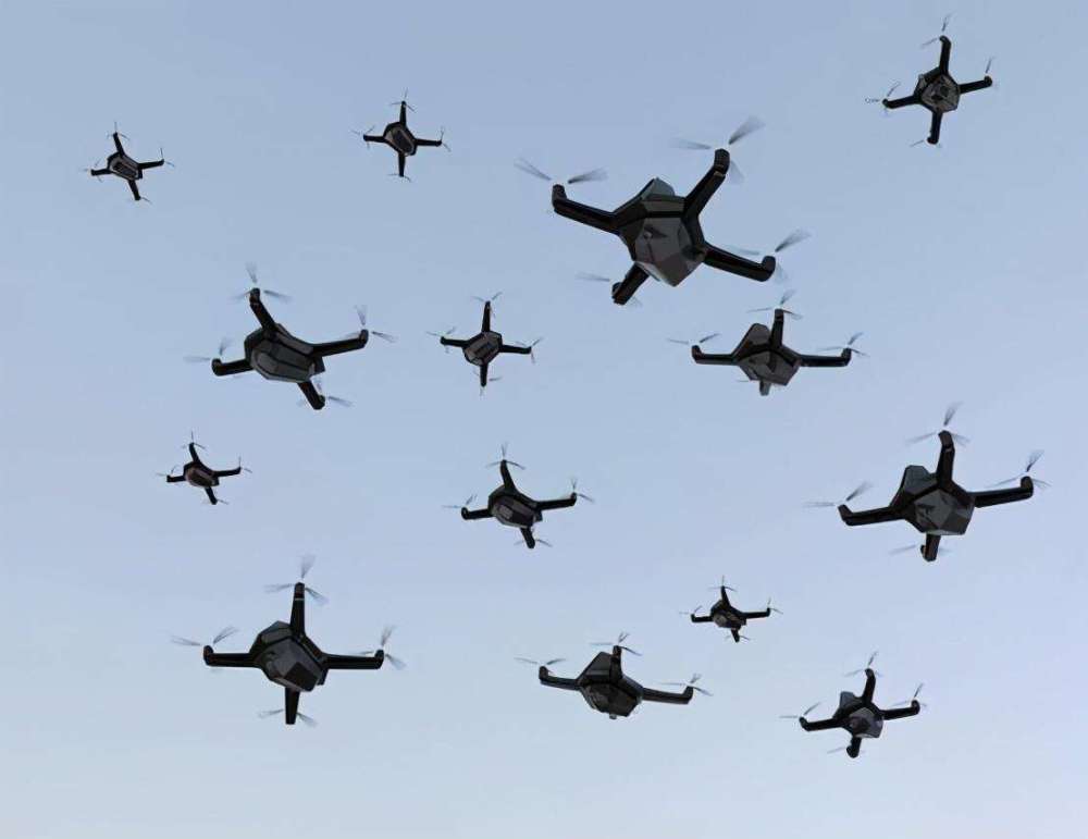 无人机蜂群战术图片