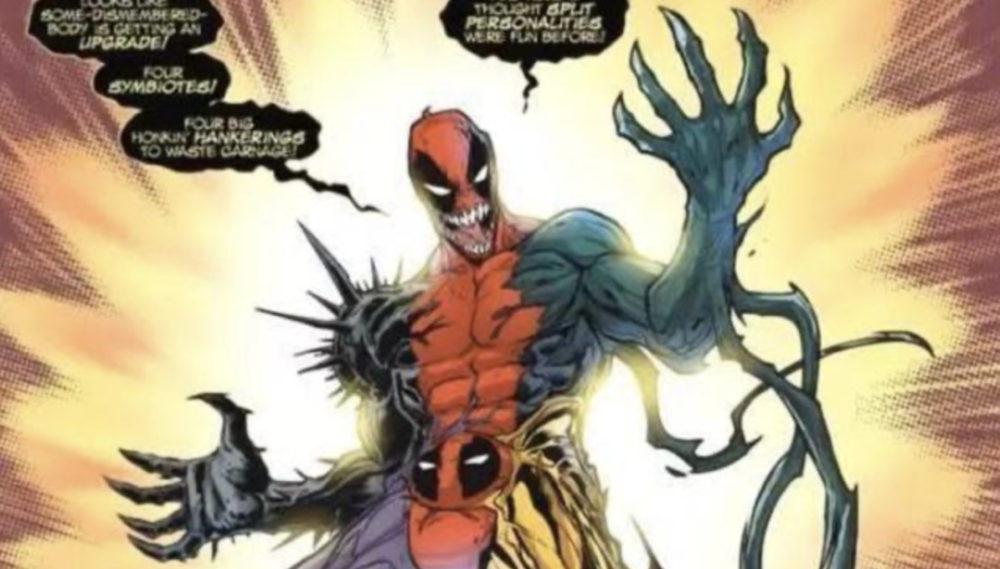 而因为"混种"是"四合一"共生体,所以在实力上混种的实力一度要比毒液