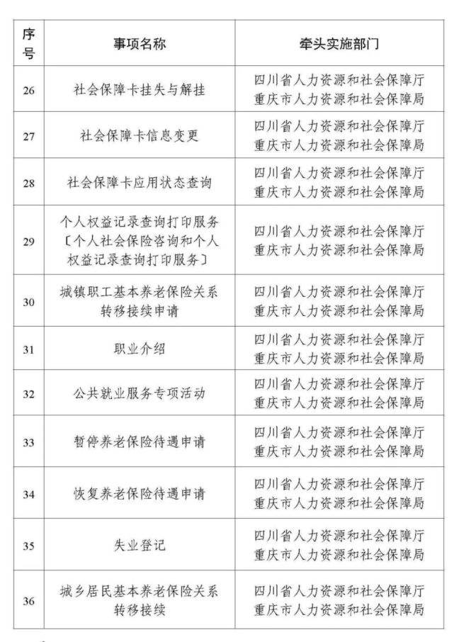 民生|今年年底前，身份证换领补领、护照签发等94个事项川渝两地可通办