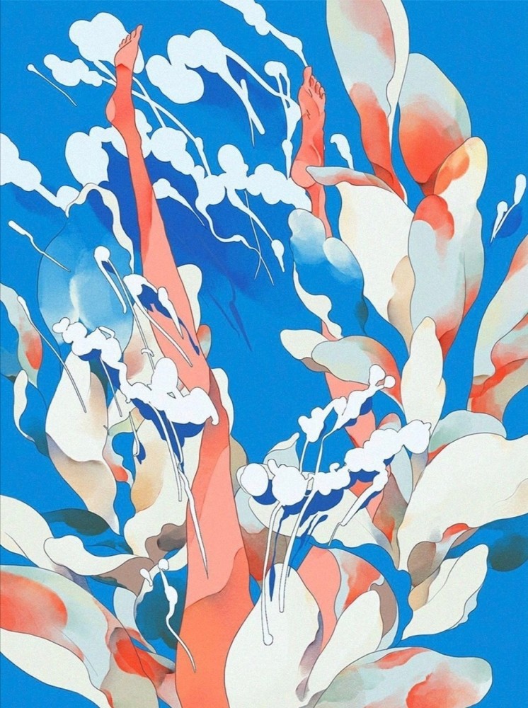 插画/这个色彩的碰撞实在是太大胆了,我超喜欢