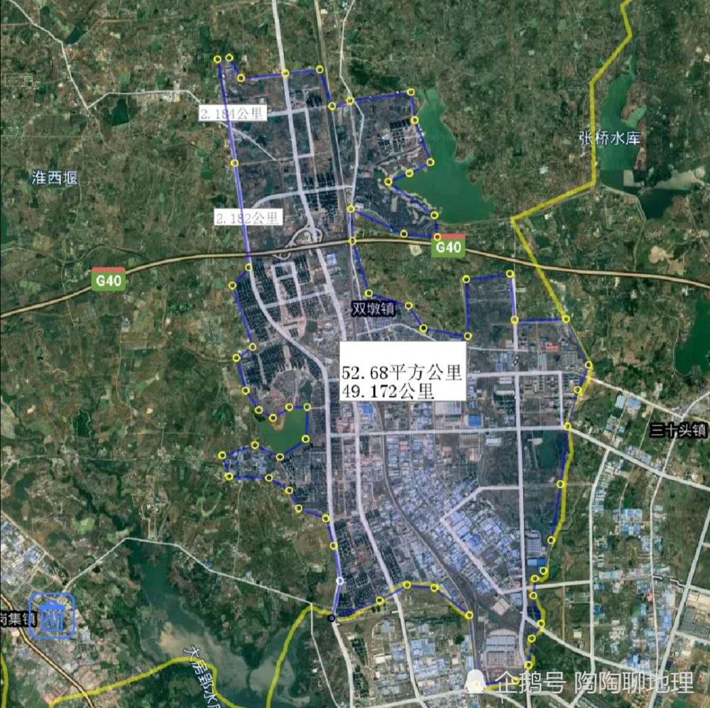 安徽长丰县的一个镇,和合肥市融为一体,建成区面积是县城5倍多