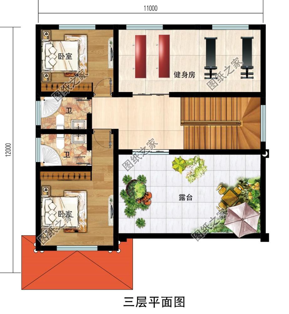 120平方自建戶型圖挑一款回家建選好圖紙建房如此的簡單